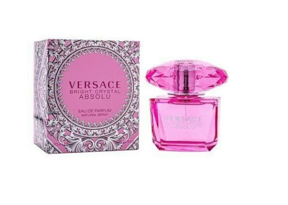 Versace Bright Crystal Absolu Eau De Parfum 90 Millilitres, Authentic Branded Perfume for Her