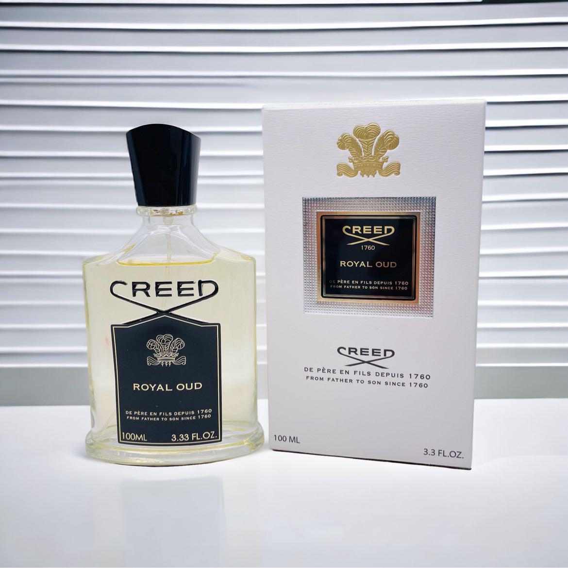 Creed Luxury Fragrance Set, Silver Mountain Water and Royal Oud, 100 ml,  Premium Tester for Unisex