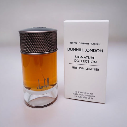 Dunhill London Signature Collection British Leather, Eau de Parfum Tester, 100 ml, for Him